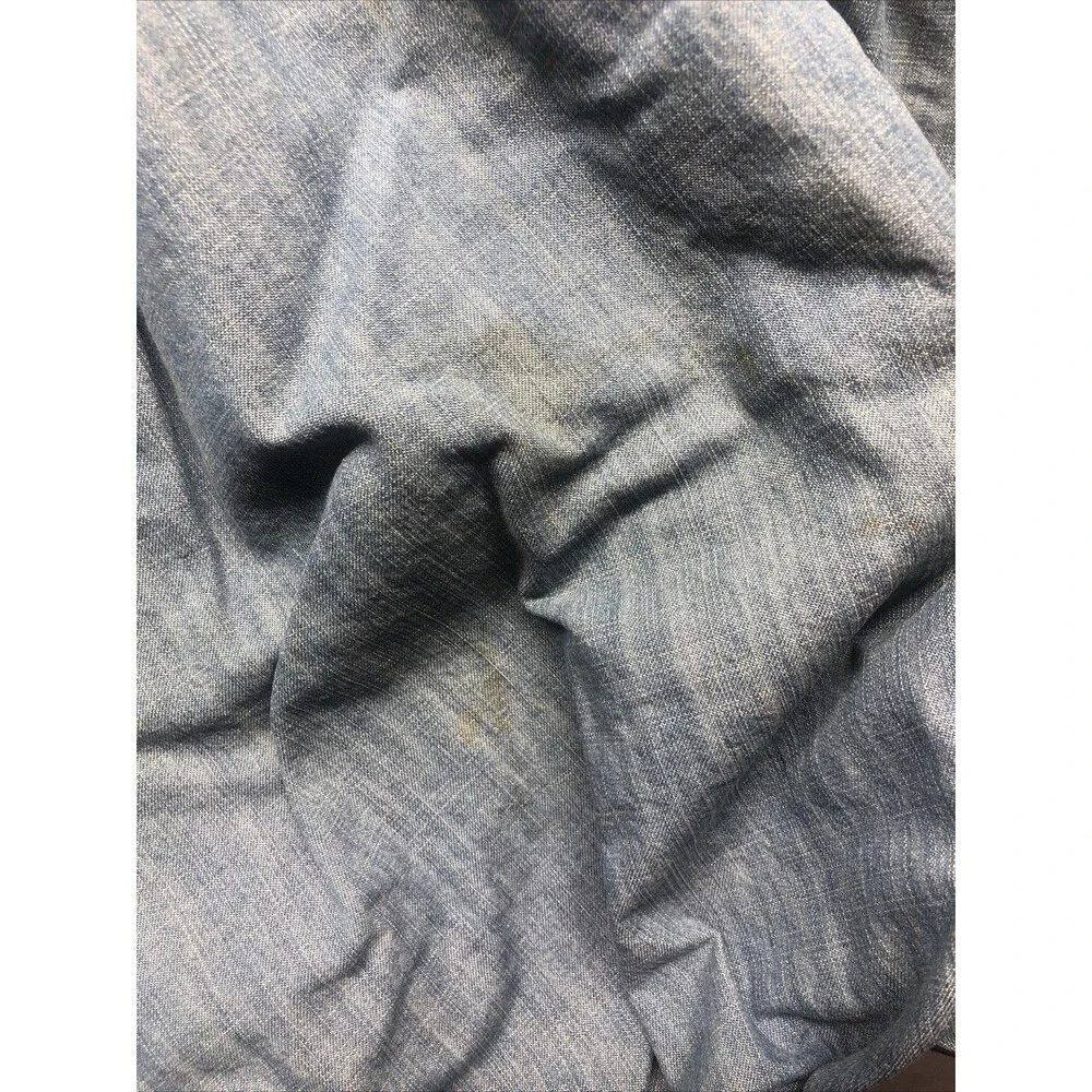 H&M Denim Bubble Skirt Size 10 Pockets Stained Thrashed - Picture 6 of 15